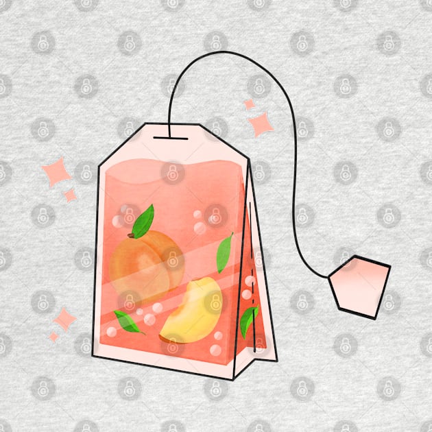 Peach Tea Bag by Kimprut